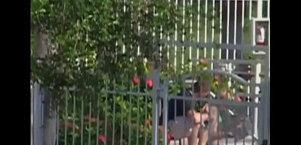  Toying with a frisky hotty next door caught on film